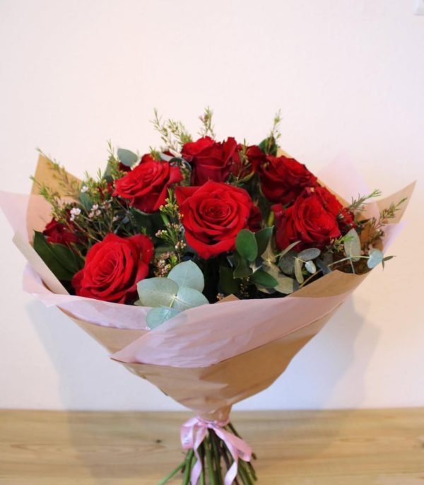 Half a Dozen Valentines Red Rose Bouquet